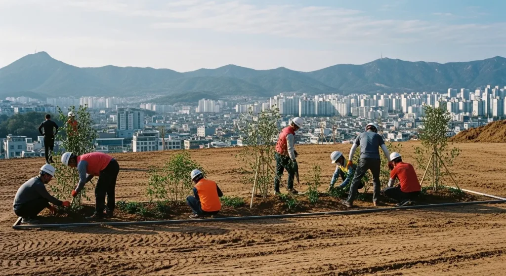 공사업 업무 범위에 해당하는 공사 현장